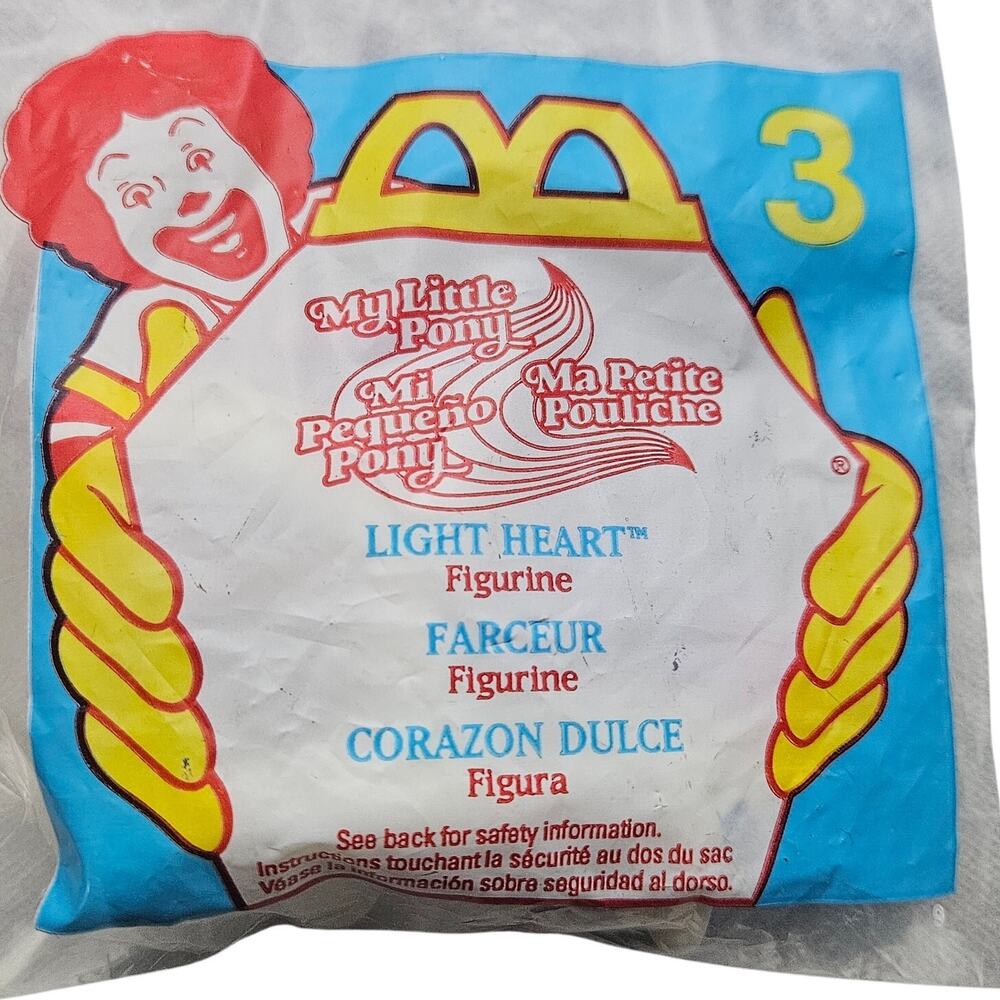 1997 McDonalds My Little Pony Light Heart 3 New in Package